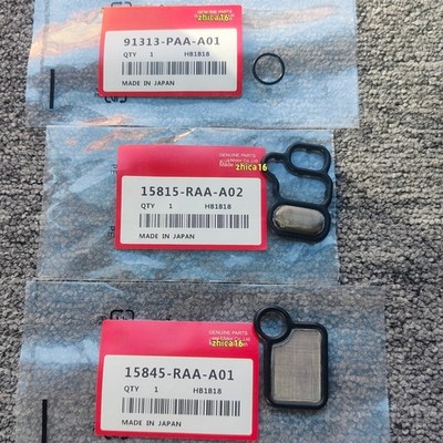 3PCS Solenoid Spool Valve Gasket Kit for Honda CRV Accord Element VTEC K-series