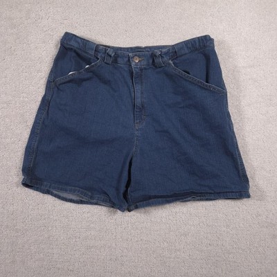 Lee Denim Shorts Womens 16P Petite Blue Mom High Rise Relaxed Fit Casual Jean
