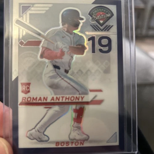 2025 Panini Prospect Baseball NO. 76 Roman Anthony Purple Red Rookie. /99