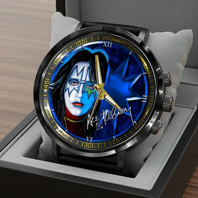 KISS x Ace Frehley Black Stainless Steel Watch