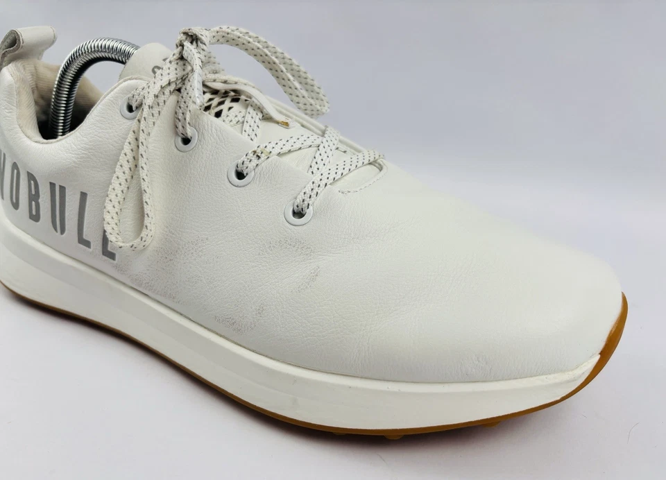 Zapatos de golf NOBULL de cuero blanco talla (hombre’s 9.5/mujer’s 11) Foto 4 de 4