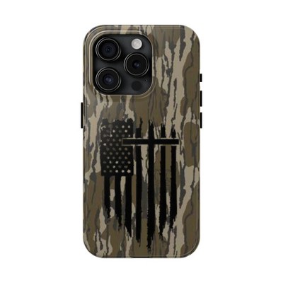 Camo Case, Patriotic Tough Phone Case, Cross&Flag Phone Case, American Flag Case