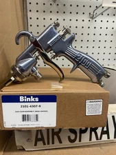 Binks 2101-4307-9 Model 2100 Conventional Air Spray Gun 66SS x 66SD Nozzle