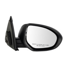 Right Power Mirror Smooth Black Paint to Match for Mazda 3 2010-2013