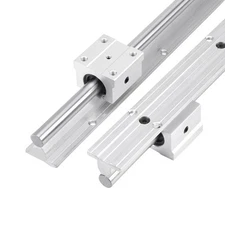 2PCS SBR12-500mm 12MM Linear Bearing Rail Slide Guide Shaft 4Pcs Blocks New