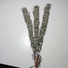 Wilde Beifu&szlig; R&auml;ucherfackel Handarbeit 2St&uuml;ck Smudge Stick Kr&auml;uterb&uuml;ndel ca.30cm