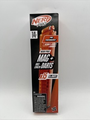 Nerf Pro Mag + Half-Length Darts Refill X15 Darts For Nerf Guns Dart