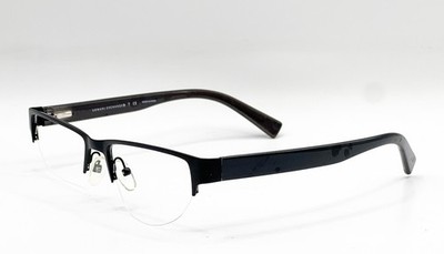 ARMANI EXCHANGE AX 1015 6070 SATIN BLACK/BLACK EYEGLASSES 52-17