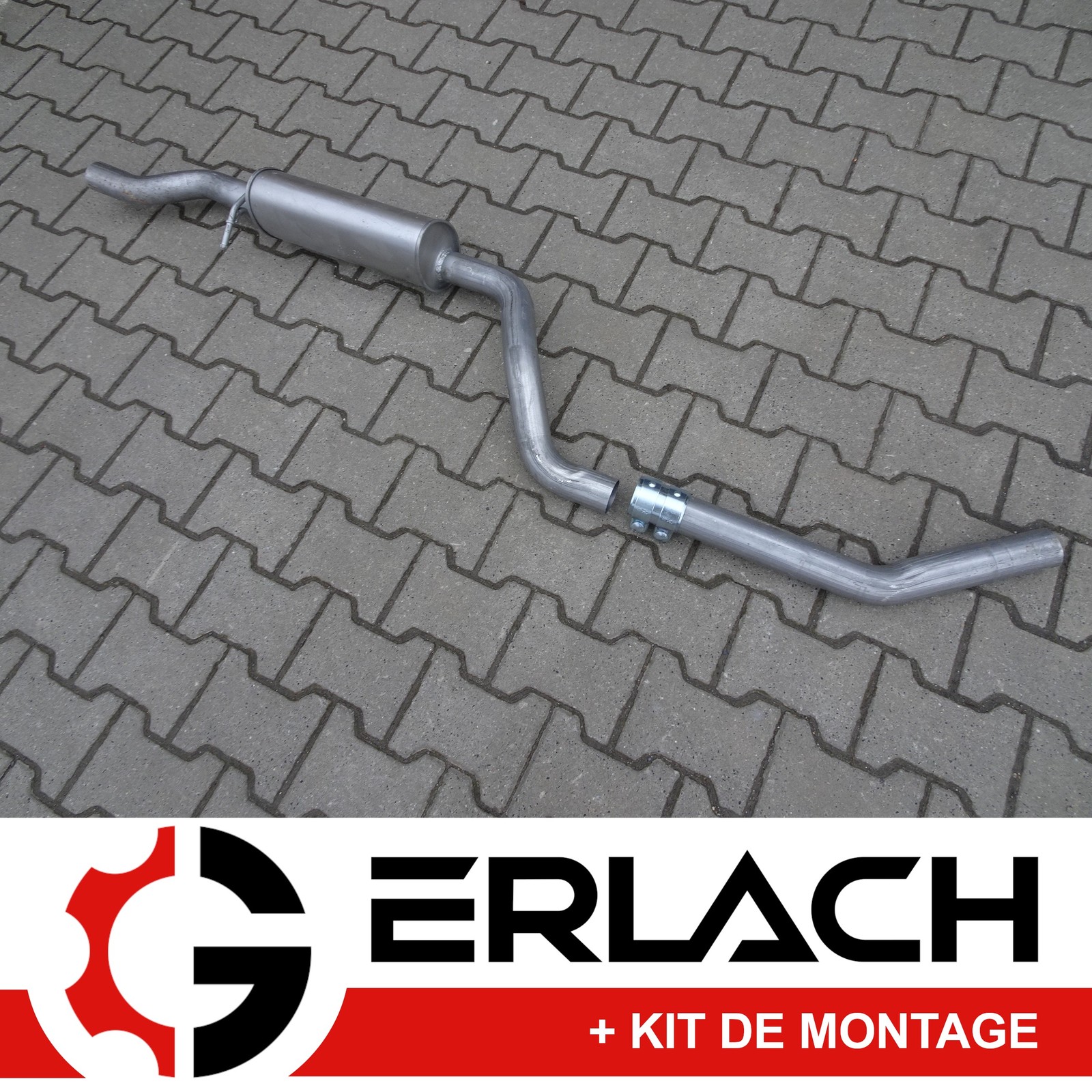 Silencieux intermédiaire Fiat Freemont 2.0 Multijet 4x4 anti-bruit et anti-corrosion 6543