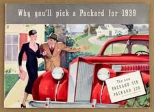 1939 Packard Six 120 Original Sales Brochure Why You'll Pick Packard Catalog