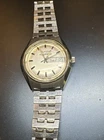 1970s Timex Watch Mens Automatic Viscount Day Date Recently Serviced Silver