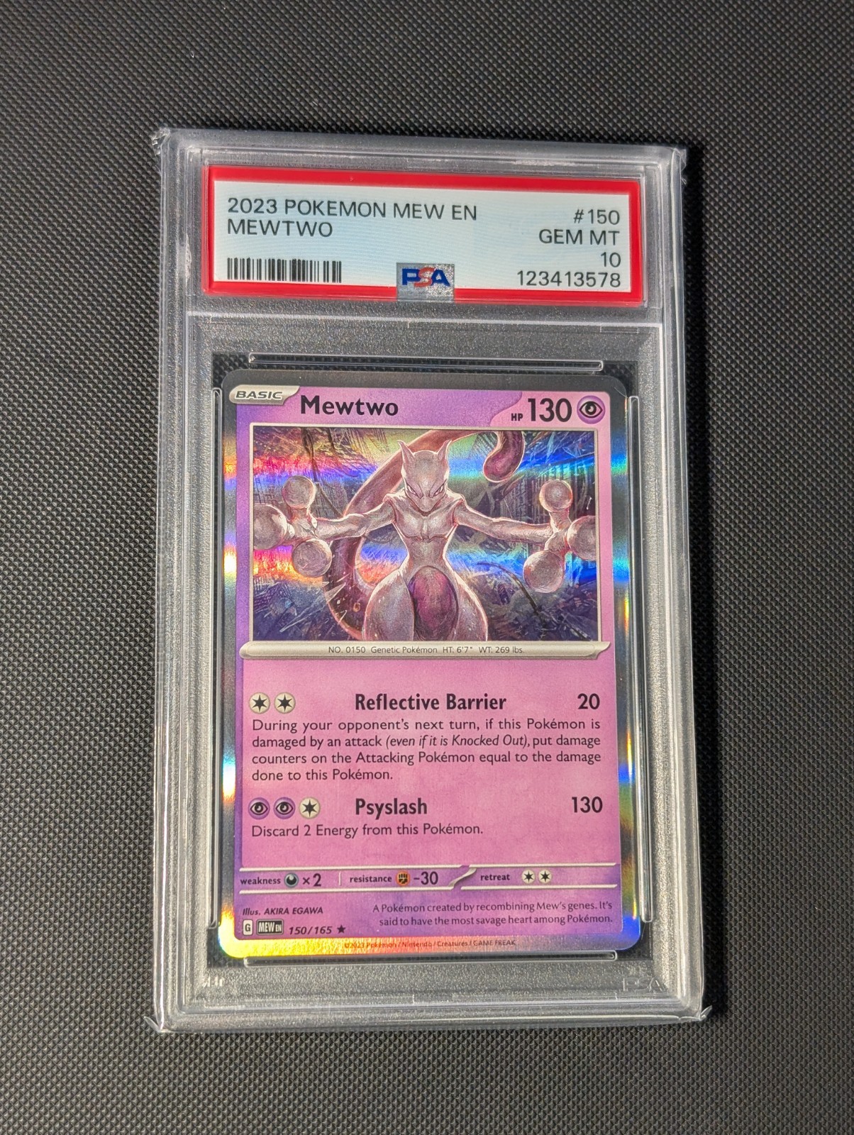 2023 POKEMON MEW EN-151 #150 MEWTWO PSA 10