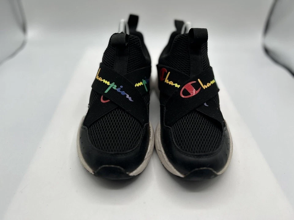 Champion Zapatos Atléticos Para Mujer Talla 8W Negros Sin Cordones Parte Superior Baja Tenis para Correr Foto 2 de 4