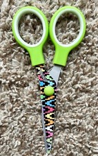 Scissors Student School Household Paper Safety Edge Green 5.5" FAST SHIP