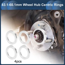 OD 83.1mm to ID 60.1mm Car Wheel Hub Centric Rings Aluminum Alloy 4 Pcs