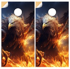 C326 Eagle Cornhole Board Wraps LAMINATED Wrap Decals Vinyl Sticker Skins