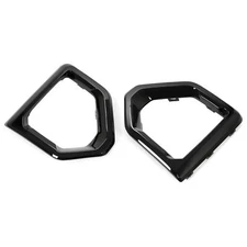 For GMC Sierra 1500 Denali  AT4 2019-2022 Black Fog Light Bezel Cover Set Pair