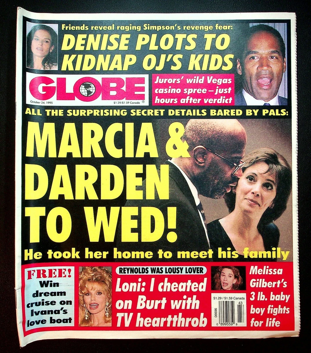 VTG Globe Tabloid Magazine October 24 1995 OJ Simpson Trial Ivana Trump Celeb  TV | eBay