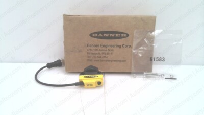 BANNER QS18UPAQ5, COMPACT HIGH SPEED ULTRASONIC PROXIMITY SENSOR, NEW #337946