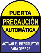 5in x 6.5in Puerta Autom tica Sticker Car Truck Vehicle Bumper Decal