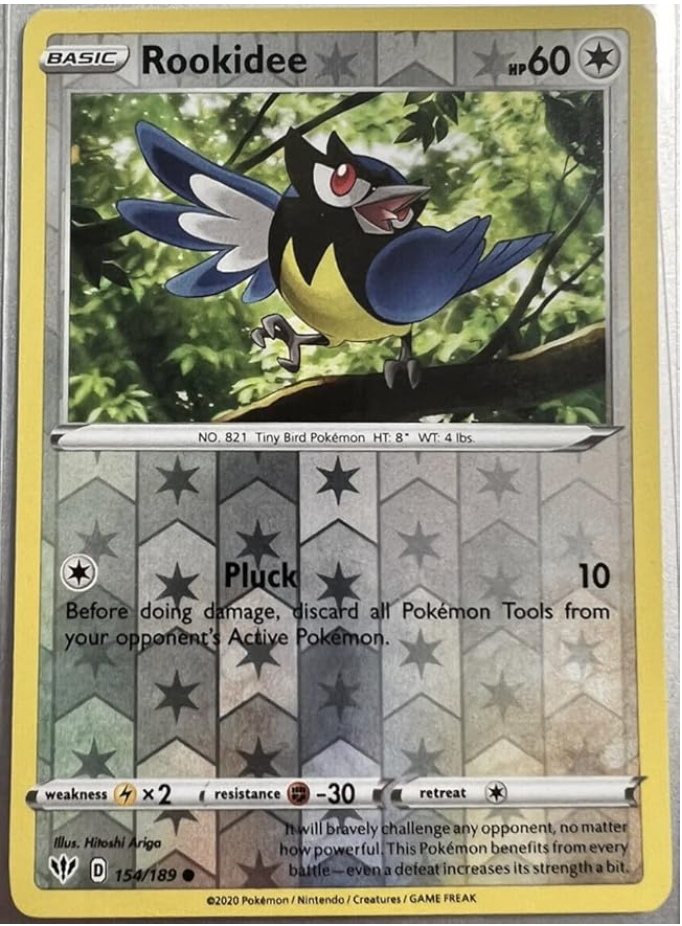 Pokemon - Rookidee - 154/189 - Darkness Ablaze - NM/M - NEW | eBay