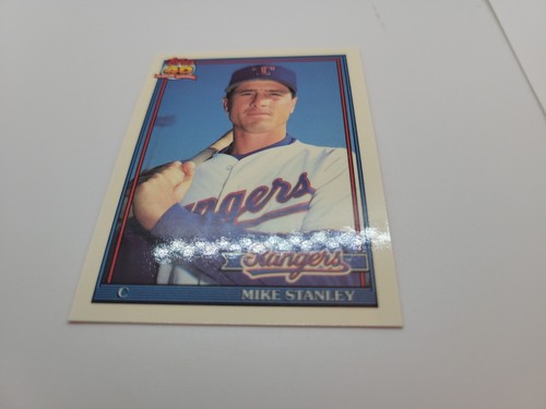 1991 Topps Factory Set Collector's Edition (Tiffany) Mike Stanley #409 "MINT" - Picture 2 of 6