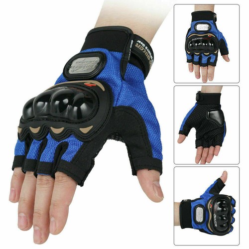 Half Finger Gloves Anti-slip Touch Screen Motorcycle Bicycle Fingerless Gloves - Picture 9 of 18