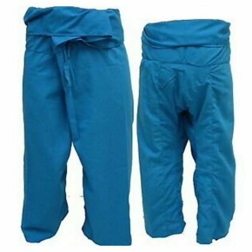 Thai YOGA Fisherman Trousers Workout Baggy Pants Hippie Boho Men & Women Unisex - Picture 10 of 35