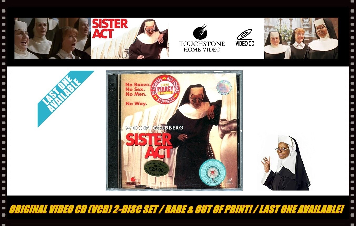 📀 1992 Sister Act - Whoopi Goldberg Original Video CD VCD 📀 1992 Sister Act - Whoopi Goldberg Original Video CD VCD