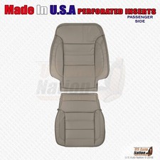 2014 2015 2016 Gmc Sierra Denali Passenger Bottom Top Leather Seat Cover Tan