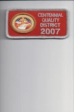 2007 Centennial Quality District patch