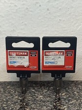 Lot of 2 Craftsman 5/32" x 1/4" Drive 6 pt SAE Sockets ( 45801 ) MADE IN USA