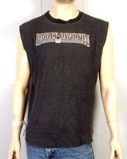 vintage 90s euc Harley Davidson Motorcycles USA Sleeveless T-Shirt Las Vegas XL