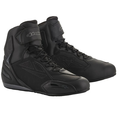 Alpinestars Faster-3 Drystar Motorcycle Motorbike Shoes - Black/Cool Grey eu44