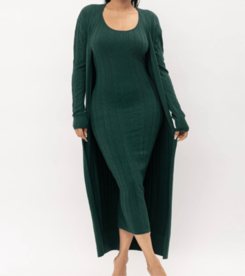 hunter green sweater dress All I Need Sweater Dress LARGE / HUNTER GREEN