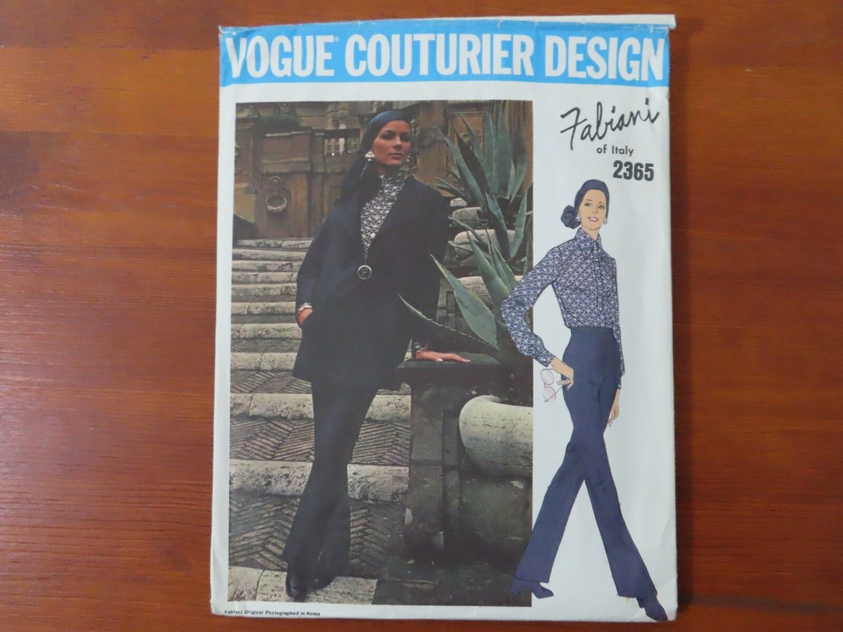 Fabiani Vogue Couturier Design 2365 Jacket Blouse Pants Size 10