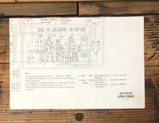 Sony STR-7045 Receiver  Fold Out Schematic *O...