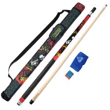 CUESOUL GORGEOUS 58 inch 19oz Pool Cue Stick 13mm Cue Tip-Red