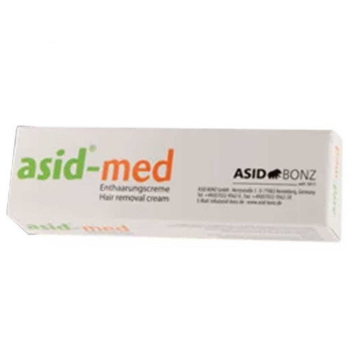 Enthaarungscreme, Asid-med® Enthaarungscreme 75ml, haarfreie Haut ohne Rasieren