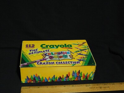 Crayola Crayon (1997, Binney & Smith) 8.5''x 5.5''x 2.5'' Cardboard Storage Box
