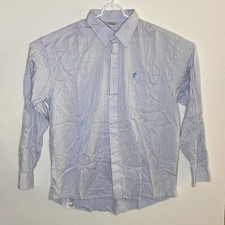 Walt Disney World Mickey Embroidered Long Sleeve Button Front Shirt Men's XL