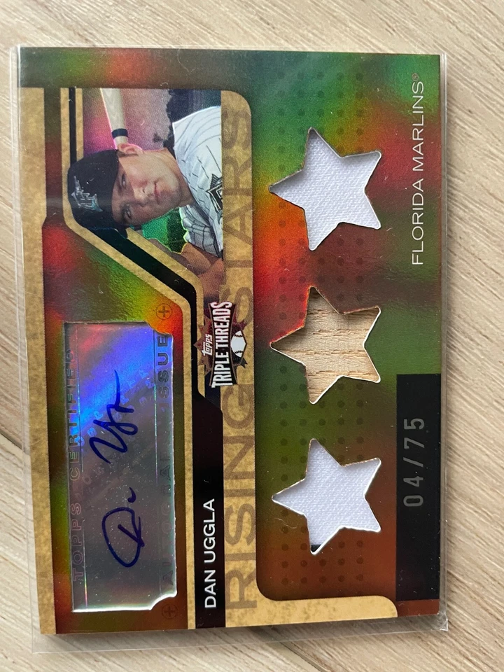 Six different Topps “Rising Stars” autograph relic cards from 2006/2007 - Image 4 of 4