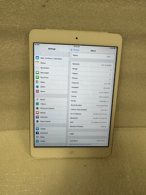 Apple iPad mini 1st Gen. A1454 32GB, Wi-Fi + Cellular (Unlocked), 7.9in - Silver