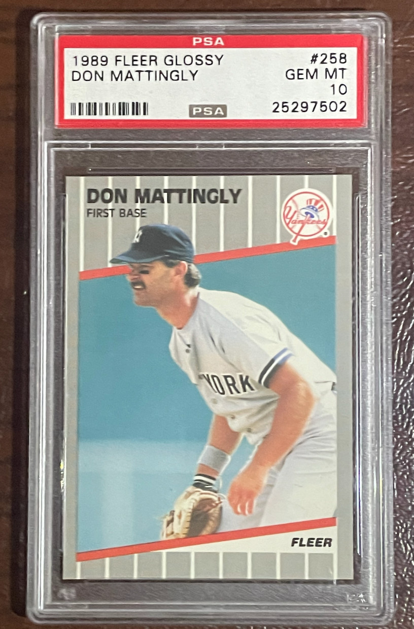 1989 Fleer Glossy Don Mattingly #258 Psa 10 Gem Mint Yankees