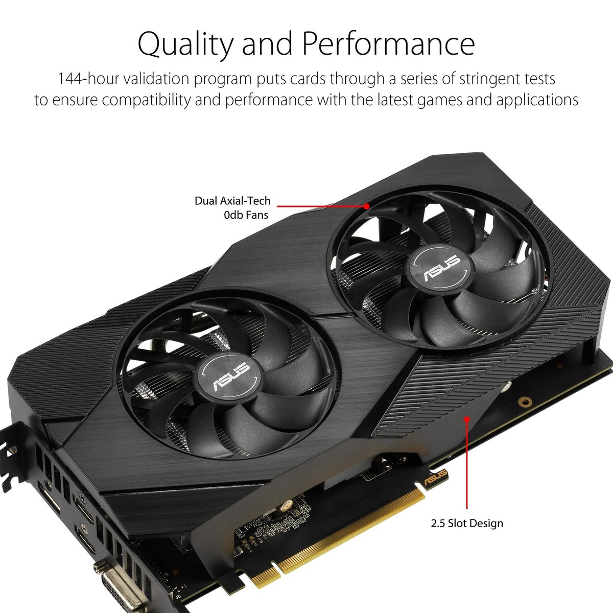 ASUS GeForce RTX 2060 6GB GDDR6 Graphics Card (DUALRTX2060O6GEVO