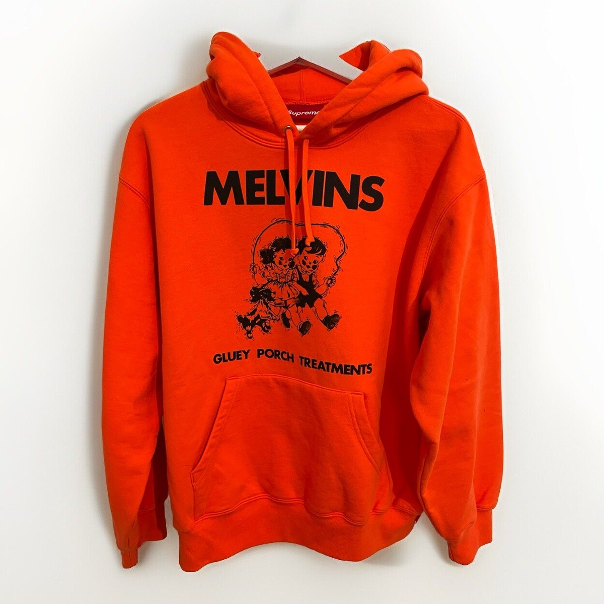 SOLD OUT Supreme x Melvins Hooded Sweatshirt Bright Orange 