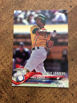 2018 Topps #218 Khris Davis  AL RBI Leaders   nm  ib