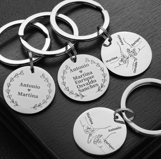 Personalized Keychain Love Gifts Customized Name Father's | Mother's Day  Keytag-image
