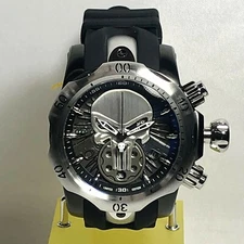 INVICTA 32428 Reserve MARVEL PUNISHER Men's 52mm Black Venom *LE/4K* Strap Watch