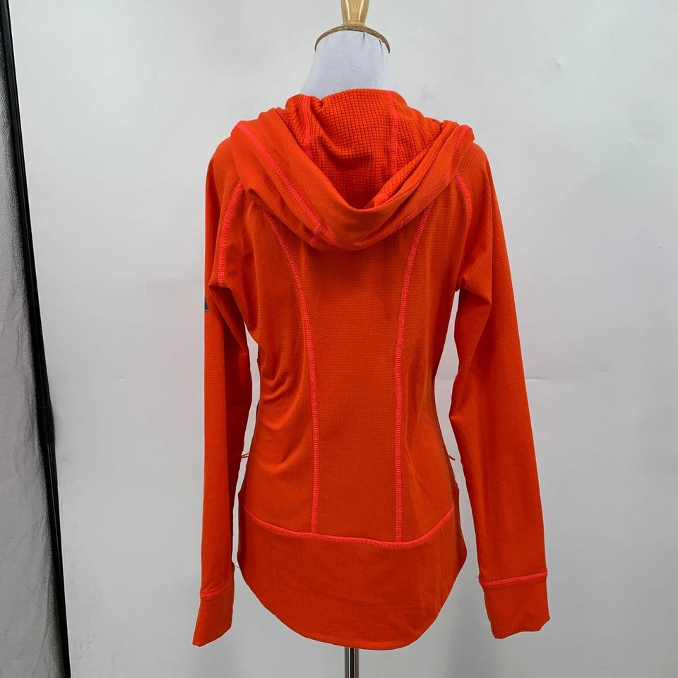Chaqueta Eddie Bauer Mujer S Pequeña Naranja Brillante Primera Ascensión Cremallera Completa Sudadera con Capucha Foto 3 de 4